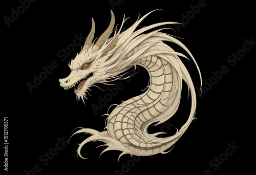 black dragon vector