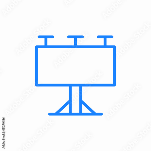 blank billboard icon sign vector