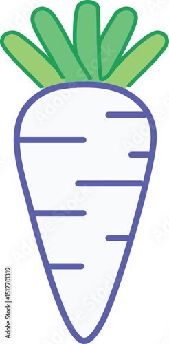 Carrot vegetable icon vector logo design template illustration