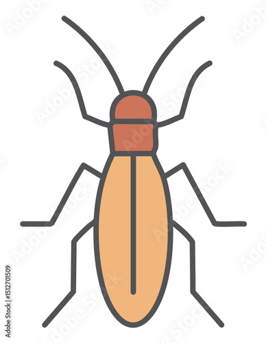 Earwig icon for wildlife and nature world