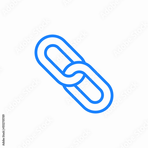 chain link connection icon sign vector
