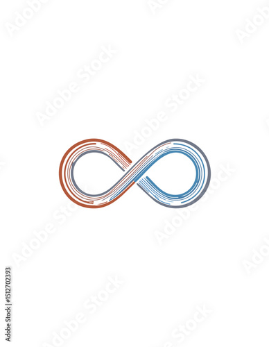 Infinity logo and symbol vector image on eps