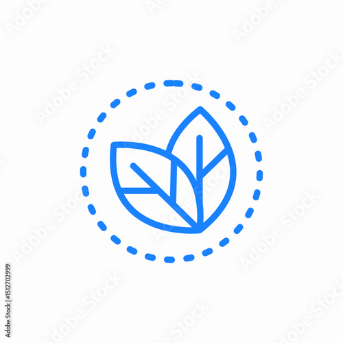 eco friendly leaves icon sign vector
