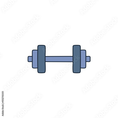 Supportive Sports Programs Icon – Dumbbell, Representing Fitness Programs, Physical Health, and Employee Wellness