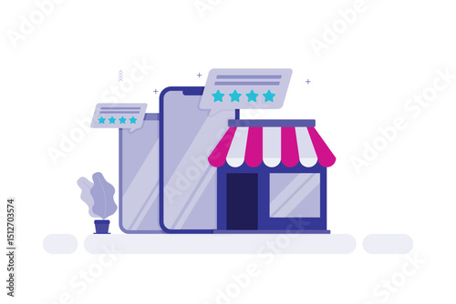 Vector illustration of product feedback