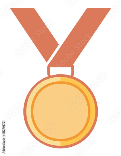 winner medal isolated icon