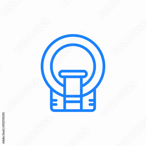 mri scanner health icon sign vector