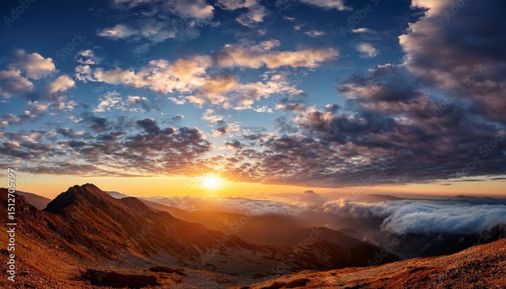 Obraz premium beautiful sunrise and clouds