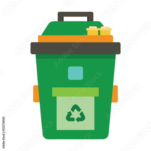 Compost bin vector with labels colorful design on white background  
Composting process diagram vector with labeled parts eco friendly  

