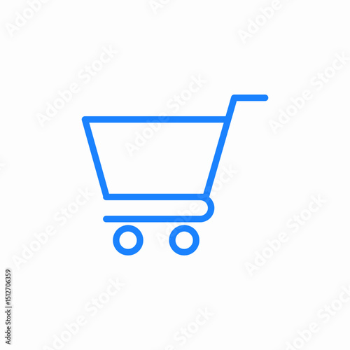 shopping cart icon sign vector
