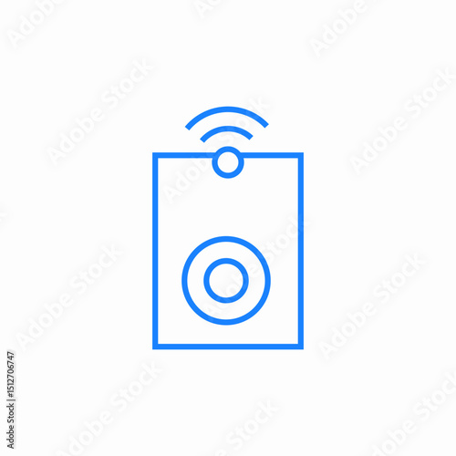 speaker sound wave icon sign vector