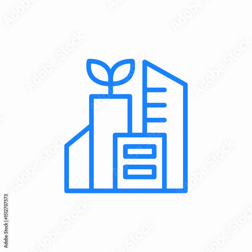 urban growth sustainability icon sign vector