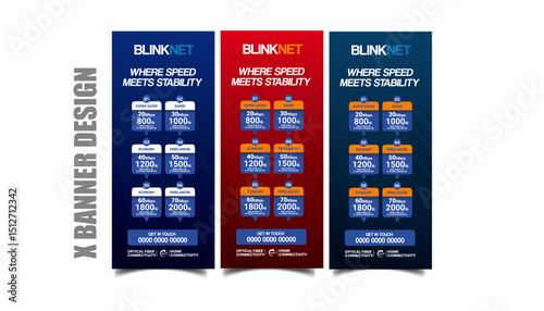 Roll Up Banner Design for internet service provider company