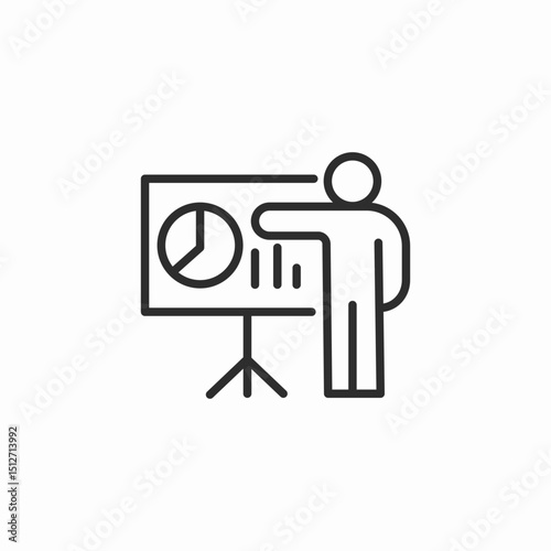 presentation speaker icon sign vector