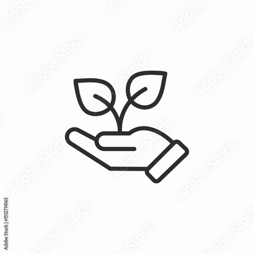 save plants icon sign vector
