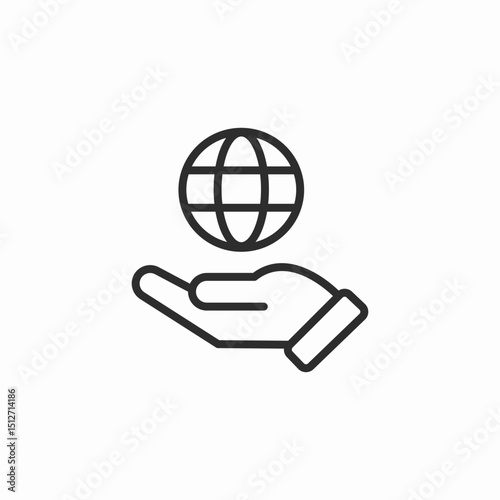 save the planet icon sign vector