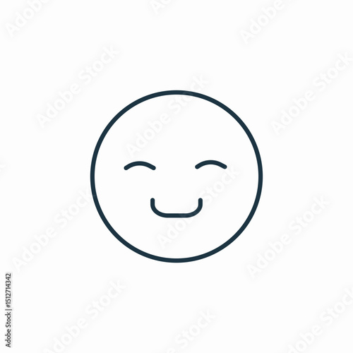 smile emoji icon sign vector