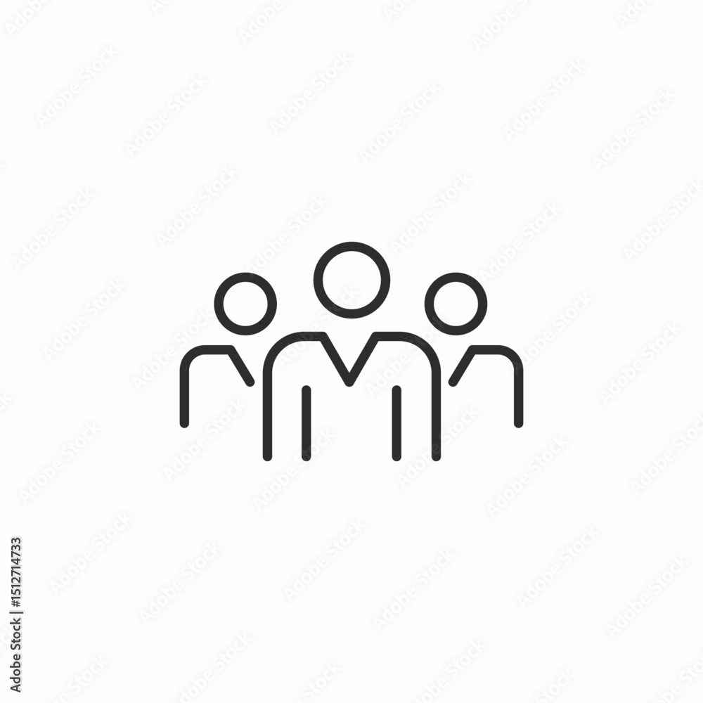 team group man icon sign vector team group man icon sign vector