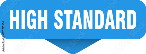 high standard sticker. high standard sign on transparent background