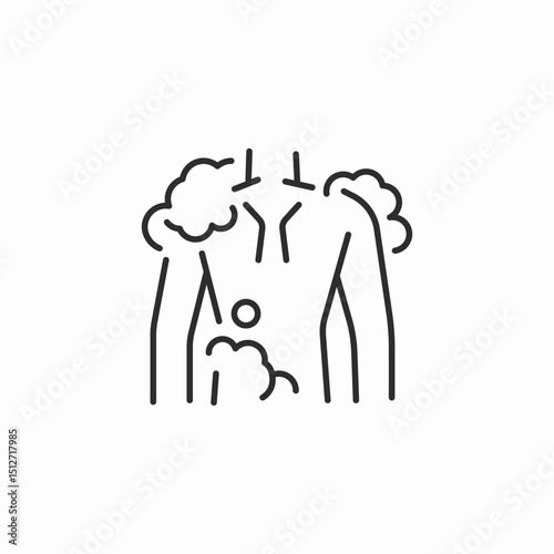 bathing foam icon sign vector