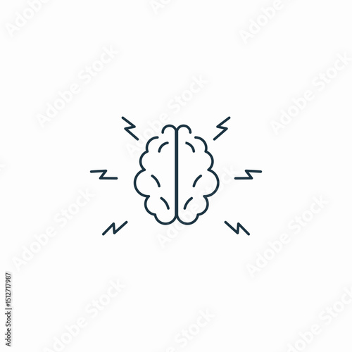 anxiety nervousness icon sign vector