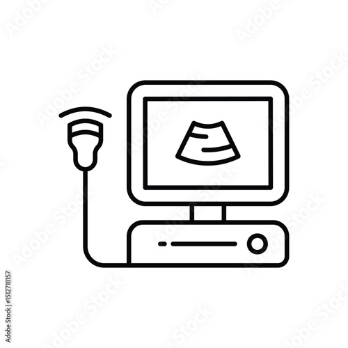 Ultrasound  Icon vector
