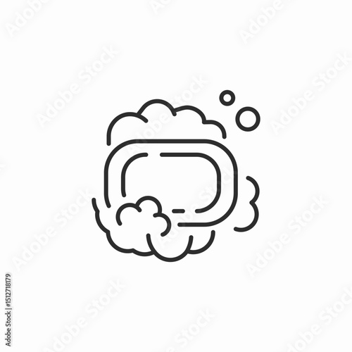 bubble soap icon sign vector