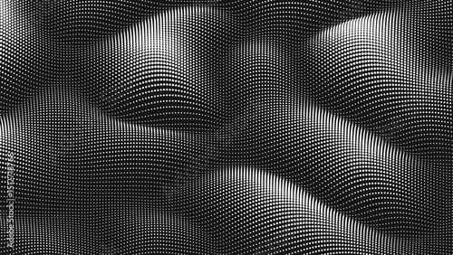 Point wave noise texture. Abstract dot background. Technological cyberspace background.