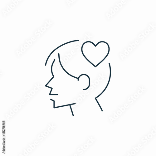 empathy emotions icon sign vector