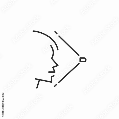 face scan icon sign vector