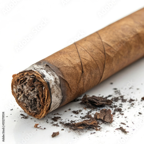 cuban cigar isolated on white background