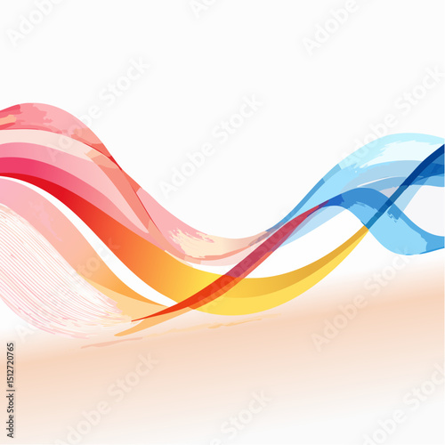 Elegant, abstract vector waves with fluid motion and vibrant gradients for modern design.