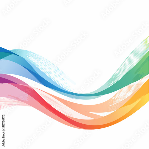 Elegant, abstract vector waves with fluid motion and vibrant gradients for modern design.