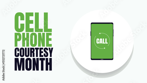 Mind Your Mobile, A Guide to Cell Phone Courtesy design templet for background poster banner