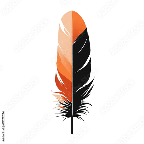 feather isolated on white background