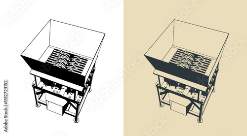 Industrial plastic shredder