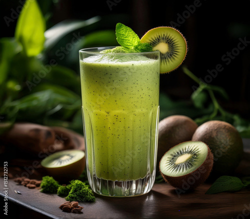 kiwi smoothie with kiwi