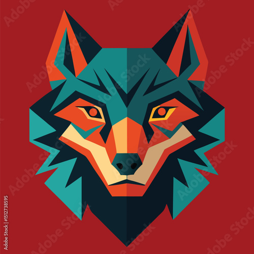 vector illustration of a lion head