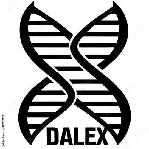 dna helix on white background