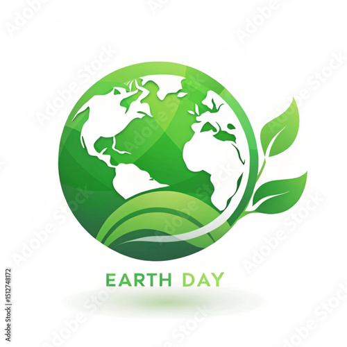 World environment day. Green ecology logo design for, Earth day, Eco friendly and Sustainability concept, Vector illustration 