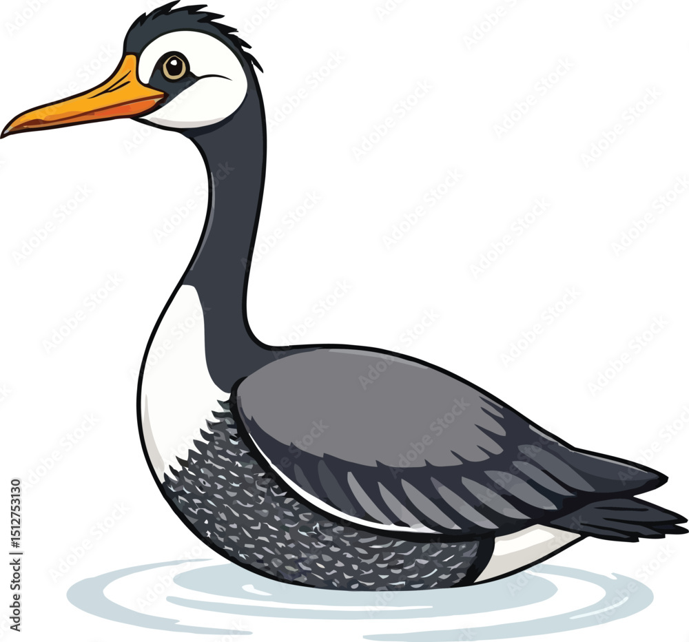 Obraz premium Cute cartoon a illustrator vector Loon