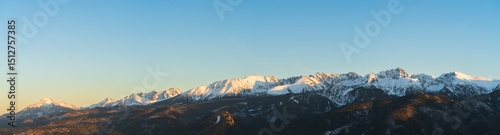 Tatras mounains at sunrise in Poland