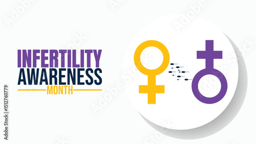 Breaking the Silence, National Infertility Awareness Month design templet