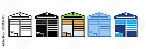 Storage Unit Icon Element For Design