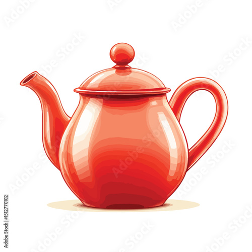 Kitchen Utensil Teapot Icon Vector Illustration for Culinary Website Design