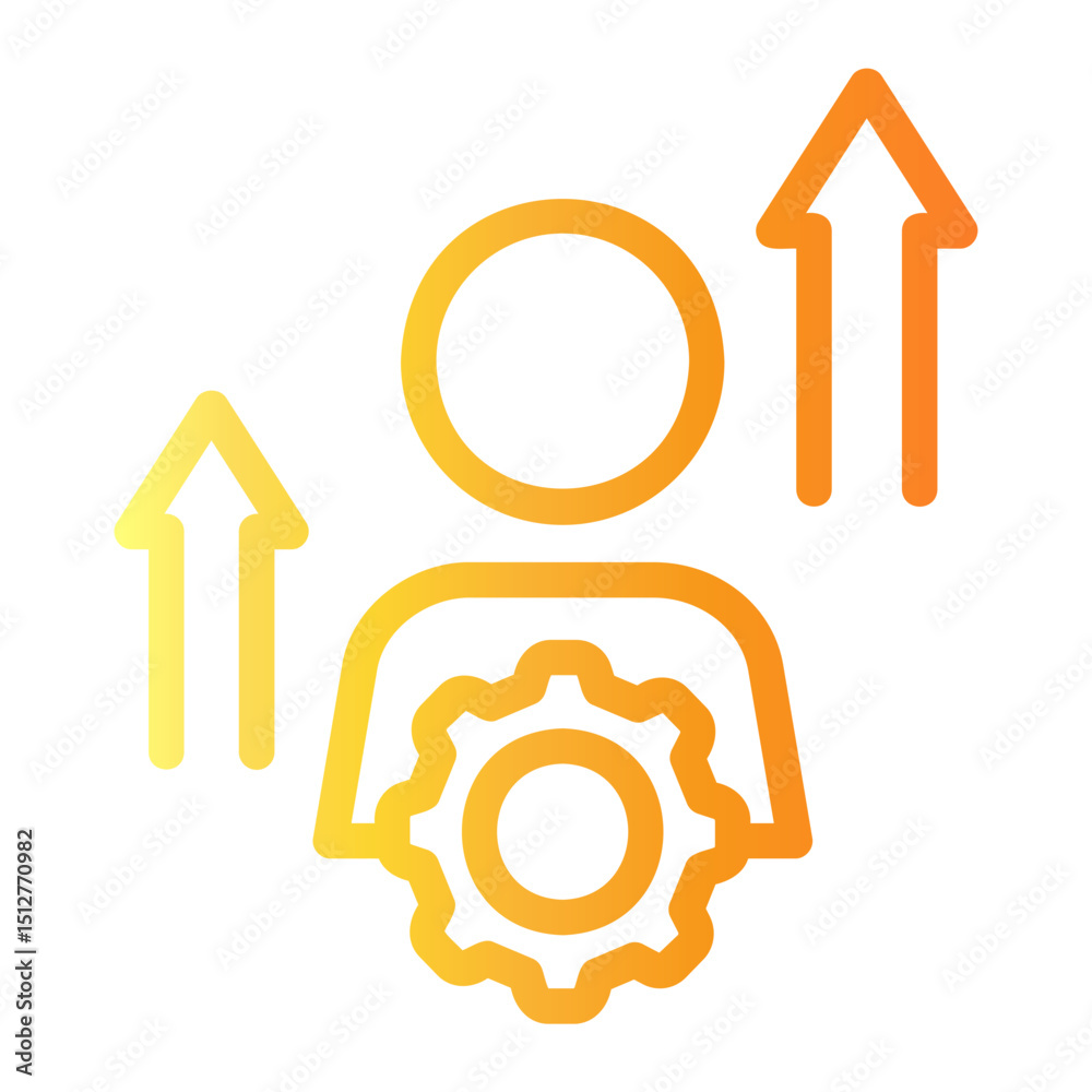 Obraz premium skills Line Gradient Icon