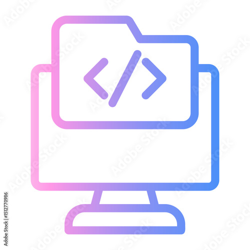 software development Line Gradient Icon