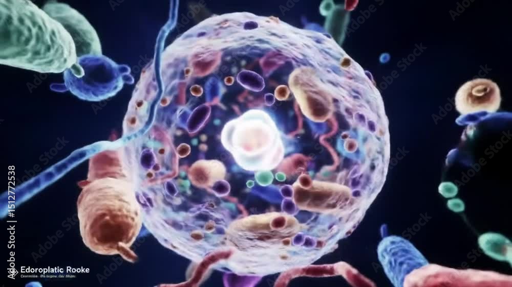 Detailed 3D Rendered Animation Showing the Complex Structure of a ...