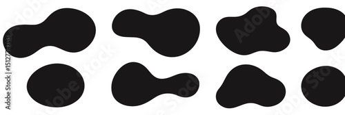 Abstract Organic Blob Shapes A Collection of Irregular Forms for Design