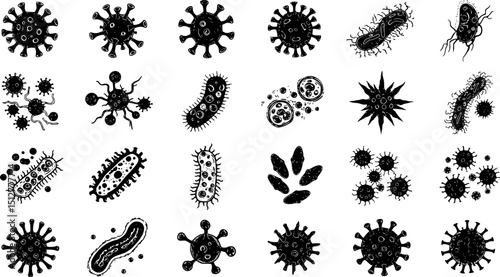 corona virus icon, virus icon vector
